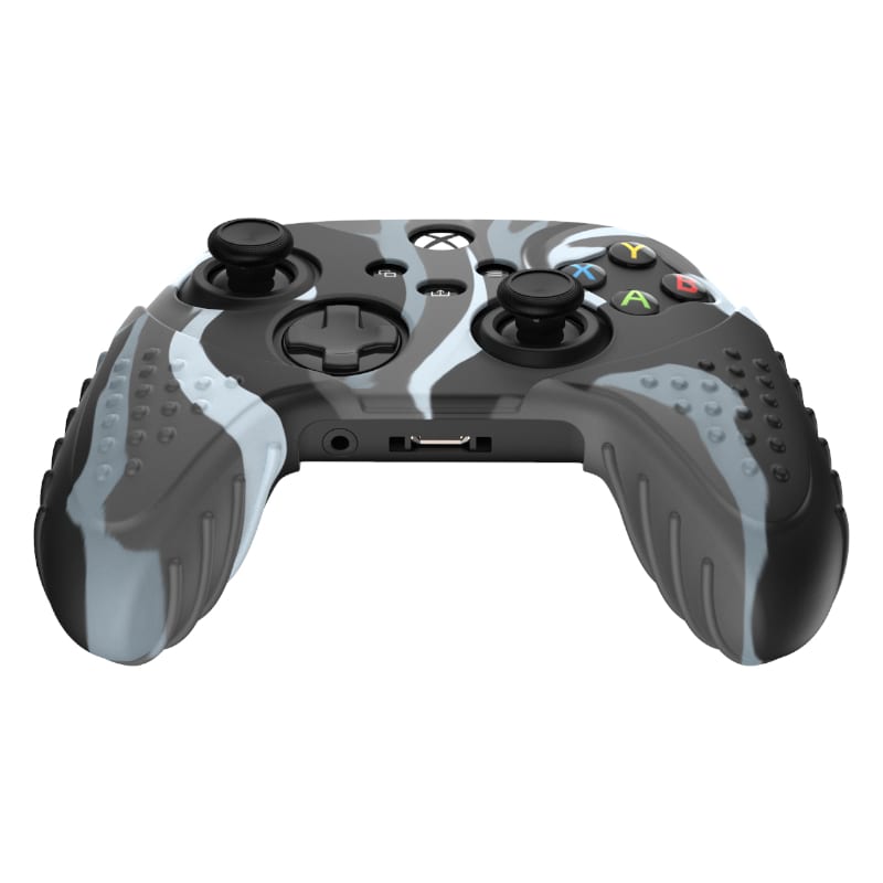 sparkfox-xbox-series-x-silicone-fps-grip-pack-skin-and-thumb-caps---camo-grey-2-image