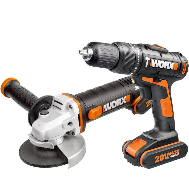 worx-impact-drill-&-angle-grinder-115mm-20v-2-x-2.0ah-std-charger-with-bag-wrx-wx963-1
