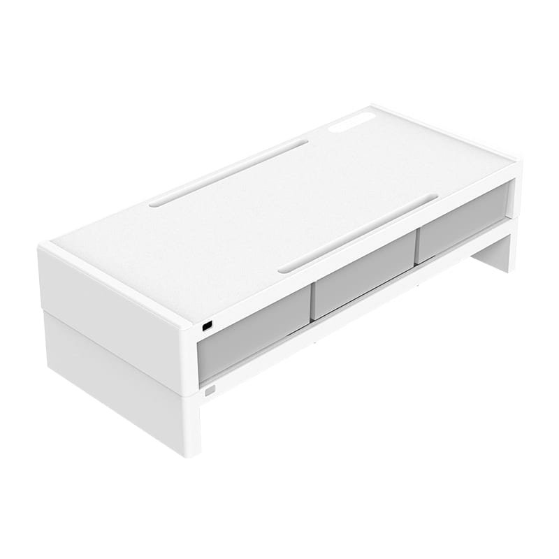 orico-14cm-desktop-monitor-stand-with-drawers---white-1-image