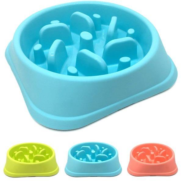 Happy Hunting Slow Feeder Pet Bowl - Assorted Colours - 4aPet